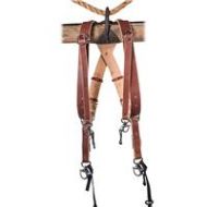 Adorama HoldFast Gear 3-Camera English Bridle Leather Harness, Chestnut, Large MM06CH3L