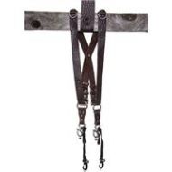 Adorama HoldFast Gear Money Maker American Bison Large Two-Camera Harness, Mahogany MM05-AB-MA-L