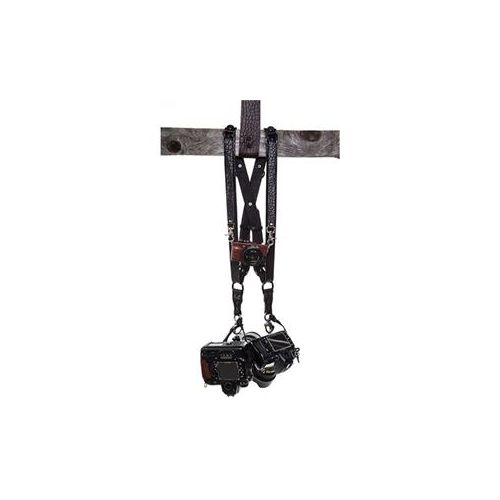  Adorama HoldFast Gear Money Maker American Bison Medium Three-Camera Harness, Black MM05-AB-BL3-M