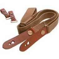 Adorama Billingham Waist Strap with Attachment Clips, Khaki with Chocolate Trim BI 521933-54