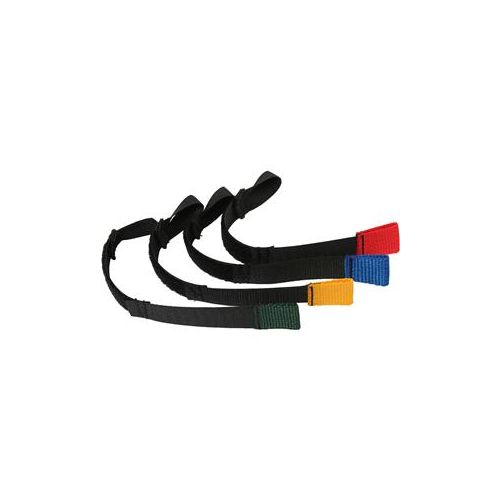  Adorama Porta Brace Color-Coded Elastic Straps for Organizing Cables, 4 Pack CB-1620