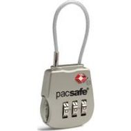 Adorama Pacsafe Prosafe 800 TSA Accepted 3-Dial Cable Lock, Silver 10250705