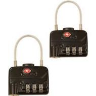 Adorama Go Professional Cases TSA Cable Combination Padlock, 2-Pack 1SKB-PDL-C