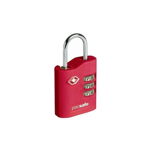  Adorama Pacsafe Prosafe 700 TSA Accepted Combination Padlock, Red 10230300