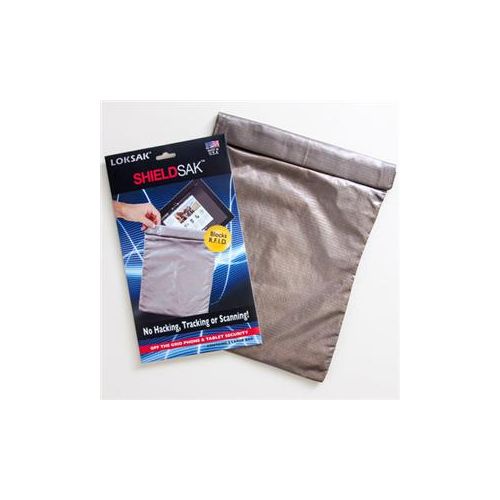  Adorama LokSak Shieldsak RF Scanning Protection Pouch for Tablets, 8.1x10.5, Silver SHSAK-SL-T