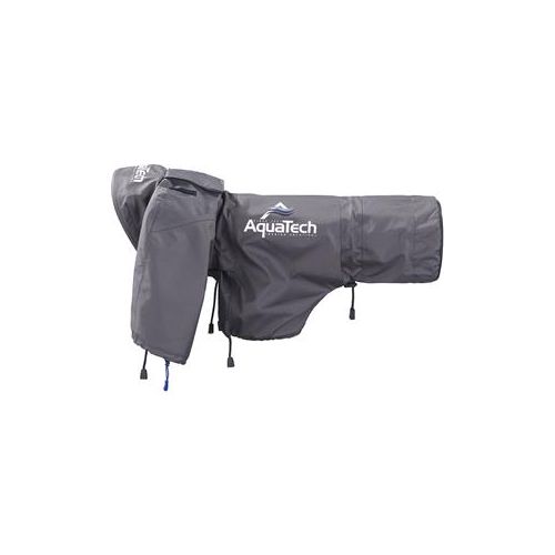  Adorama AquaTech Sport Shield Large Rain Cover for Cameras and Lenses, Gray 13333