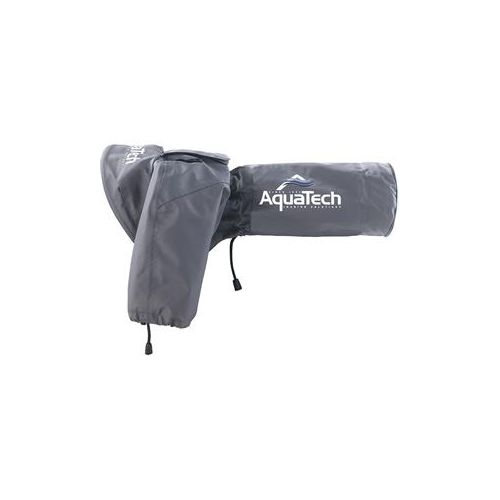  Adorama AquaTech Sport Shield Medium Rain Cover for Cameras and Lenses, Gray 13332