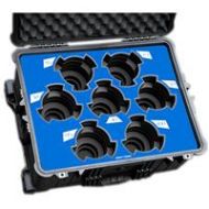 Adorama Jason Cases Protective Case for 7x Arri Ultra Prime LDS Lenses, Blue Overlay ARUTLDSBU