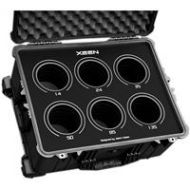 Adorama Jason Cases Protective Case for Rokinon Xeen 6-Lens Bundle, Black Overlay RKXE6LBK