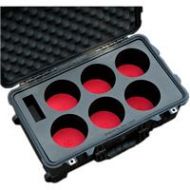 Adorama Jason Cases Protective Case with Foam for Set of 6 Canon CN-E Lenses, Compact CACNE6LCPL