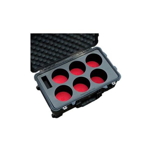  Adorama Jason Cases Protective Case with Foam for Set of 6 Canon CN-E Lenses, Compact CACNE6LCPL