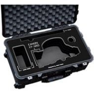 Adorama Jason Cases Protective Case with Foam for Canon 17-120mm Lens, Black Overlay CA17120BK