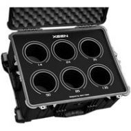 Adorama Jason Cases Protective Case for Set of 6 Zeiss CP.2 Lenses, Black Overlay ZECP26LBK