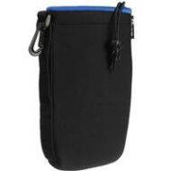 Zing Lens Pouch Large - Black with Blue Top Hem 562322 - Adorama