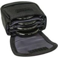 Adorama Tiffen Belt Style Filter Pouch Large, Fits 62mm to 82mm 4BLTPCHLGK