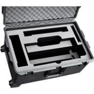 Adorama Jason Cases Hard Travel Case with Foam and Wheels for Cineo HS2 Light, Black COHS2PL