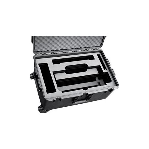  Adorama Jason Cases Hard Travel Case with Foam and Wheels for Cineo HS2 Light, Black COHS2PL