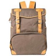 Adorama Barber Shop Mop Top Camera Backpack, Sand Canvas & Brown Leather BBS-MT-1