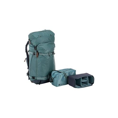  Adorama Shimoda Explore 60 60 Liter Adventure Camera Backpack Starter Kit, Sea Pine 520-014