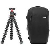 Adorama Incase DSLR Pro Pack Nylon Camera Backpack and Joby GorillaPod 3K Kit, Black CL58068 A