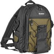 Adorama Canon 200 EG Deluxe Photo Backpack, Black with Olive 6229A003