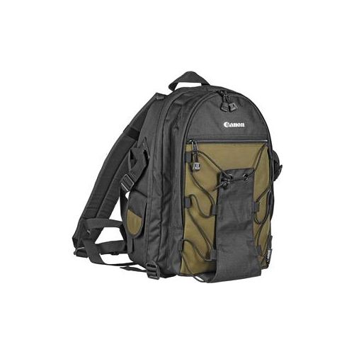  Adorama Canon 200 EG Deluxe Photo Backpack, Black with Olive 6229A003