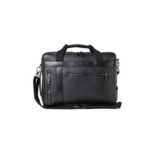  Adorama Barber Shop Undercut Convertible Camera Bag, Grained Black Leather BBS-UC-4