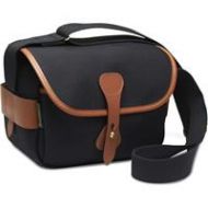 Adorama Billingham S2 Shoulder Bag, Black Canvas/Tan Leather BI 501401-70