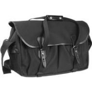 Adorama Billingham 555 Shoulder Bag, Black with Black Leather Trim and Nickel Fittings BI 504101-01