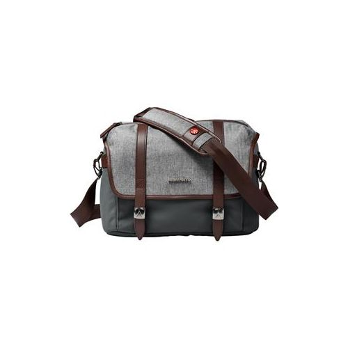  Adorama Manfrotto Lifestyle Windsor Messenger Bag for Premium CSC Camera, Small, Gray MB LF-WN-MS