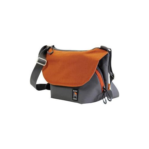  Adorama Ape Case AC580 Large Tech Messenger Case for Camera/DSLR System, Gray & Orange AC580OR