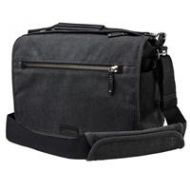 Adorama Tenba Cooper 13 DSLR Bag for Mirrorless/DSLR Camera, Gray Canvas/Black Leather 637-403