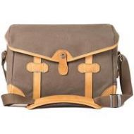 Adorama Barber Shop Pageboy Messenger Camera Bag, Small, Sand Canvas & Brown Leather BBS-PB-1