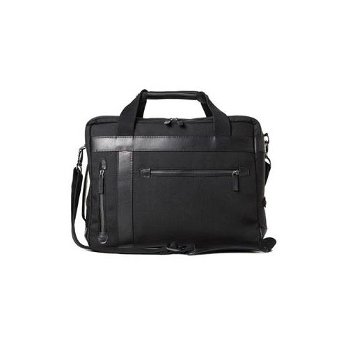  Adorama Barber Shop Undercut Convertible Camera Bag, Black Cordura & Leather BBS-UC-3