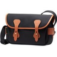 Adorama Billingham S3 Shoulder Bag, Black Canvas/Tan Leather BI 501501-70