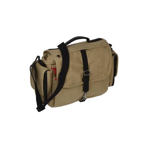  Adorama Domke Journalist Series Herald Canvas Camera Bag, Khaki/Black J-HERAL-VK