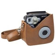 Adorama Polaroid Leather Carry Case for Pic-300 Instant Print Camera, Brown PLC300BR