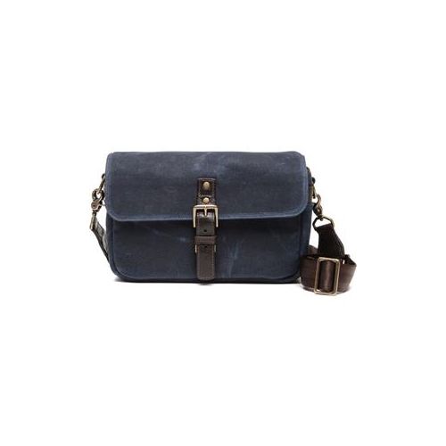  Adorama ONA The Bowery Leather/Waxed Canvas Camera Messenger Bag, Oxford Blue ONA5-014NVY