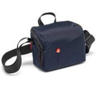 Adorama Manfrotto NX Shoulder Bag I V2 for Mirrorless Camera & 2 Lenses, Blue MB NX-SB-IBU-2