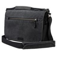 Adorama Tenba Cooper 13 Slim Bag for Mirrorless/DSLR Camera, Gray Canvas/Black Leather 637-402