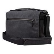 Adorama Tenba Cooper 15 Bag for DSLR Camera, Gray Canvas/Black Leather 637-404
