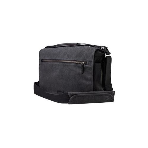  Adorama Tenba Cooper 15 Bag for DSLR Camera, Gray Canvas/Black Leather 637-404