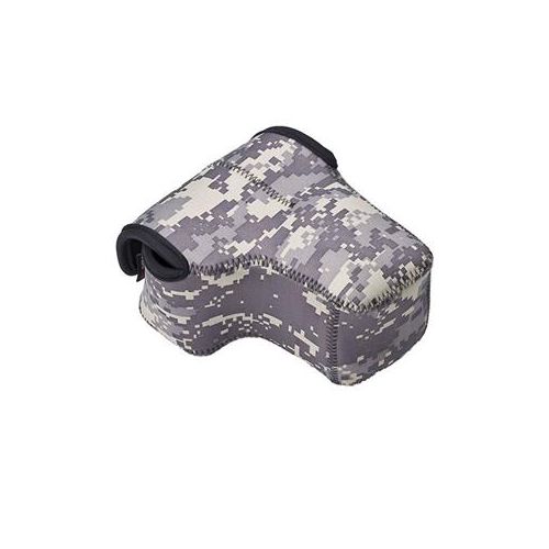  Adorama LensCoat Neoprene BodyBag Compact with Lens - Army Digital Camo LCBBCLDC