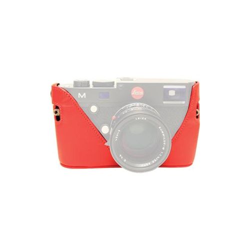  Adorama Black Label Bag Half Case for Leica M Type 240 and M-P Cameras, Red BLB306RED