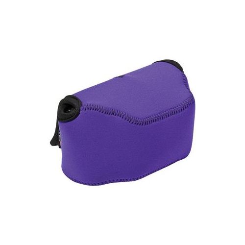  Adorama LensCoat BodyBag Point and Shoot Large Zoom, Purple LCBBLZPU