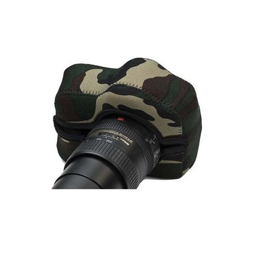  Adorama LensCoat Soft Neoprene BodyGuard for SLR Camera, Forest Green Camo LCBGFG