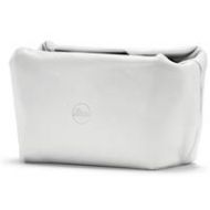 Adorama Leica Leather Soft Pouch with Magnetic Closer, Size S, White 14078