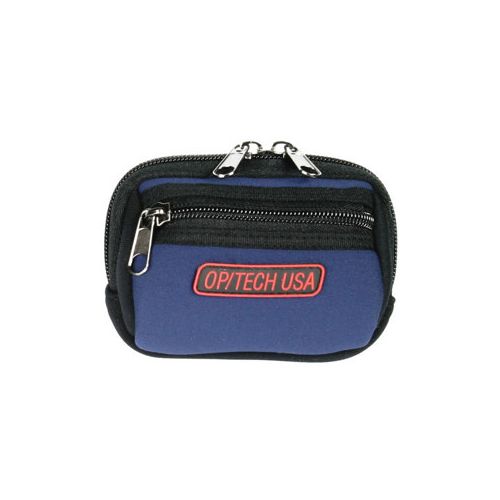  Adorama Op/Tech Zippeez, Soft Belt Style Pouch for Digital Point-n-Shoot, Small, Navy 8403114