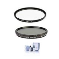 Adorama Hoya 62mm HD3 UV Filter With Hoya 62mm Variable ND Filter (0.45 to 2.7 (1.5 to 9 XHD3-62UV ND