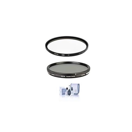  Adorama Hoya 82mm HD3 UV Filter With Hoya 82mm Variable ND Filter (0.45 to 2.7 (1.5 to 9 XHD3-82UV ND